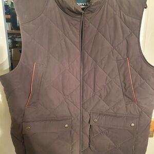 Orvis Men's Quilted Vest - Dark Brown
